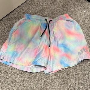 Colorful Tie-Dye Women's Swim Shorts